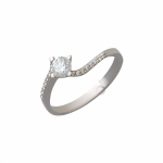 Δαχτυλιδι Μονοπετρο με Διαμαντι 0,23 Ct , F , VS1